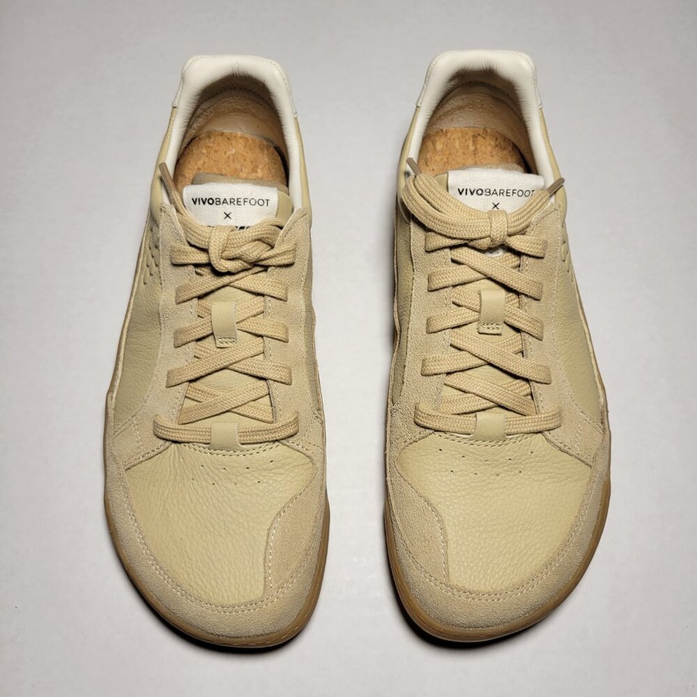 Vivobarefoot Womens Gobi II Premium Leather Sneaker in Desert Sand - Picture 3 of 12